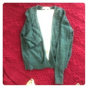 Sheer Botton-up cardigan